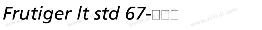 Frutiger lt std 67字体转换
